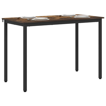 Matbord 110 x 55 x 75 cm Konstruerat trä Rökt ek Rektangulär