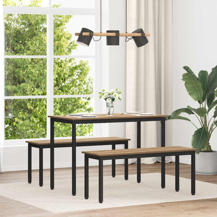 Matbord 110 x 55 x 75 cm Konstruerat trä Artisan-ek Rektangulär
