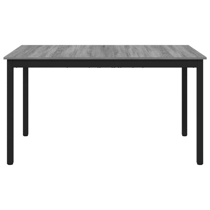 Matbord 140 x 80 x 75 cm METALL Rektangulär