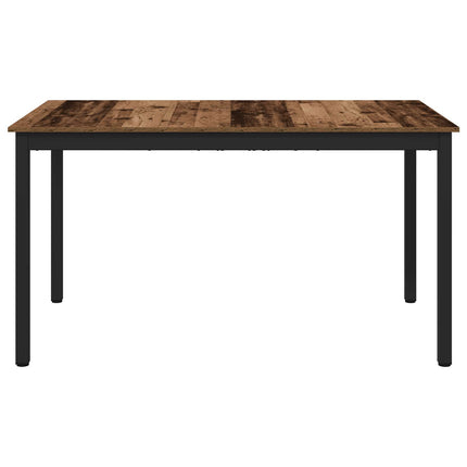 Matbord 140 x 80 x 75 cm METALL Rektangulär