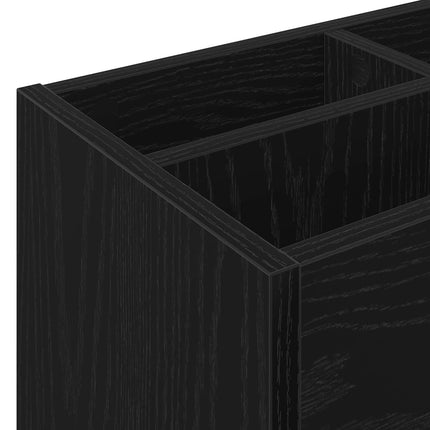 Förvaringskrok & Ställ Svart Ek 65 x 24 x 50 cm Konstruerat trä