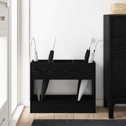 Förvaringskrok & Ställ Svart Ek 65 x 24 x 50 cm Konstruerat trä