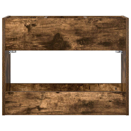 Förvaringskrok & Ställ Rökt ek 65 x 24 x 50 cm Konstruerat trä