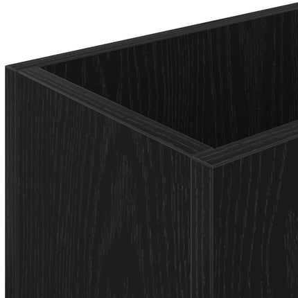 Förvaringskrok & Ställ med lagring Svart Ek 40 x 20 x 55,5 cm