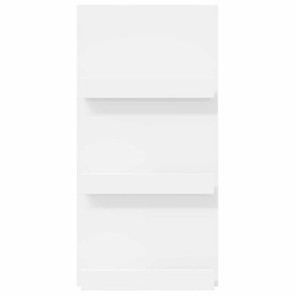 Tidningshylla med hylla Vit 51 x 11 x 102 cm Konstruerat trä