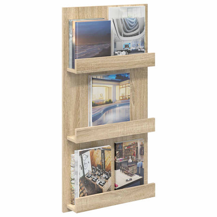 Tidningshylla Sonoma-ek 51 x 11 x 102 cm Konstruerat trä