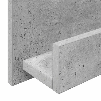 Tidningshylla Betonggrå 51 x 11 x 102 cm Konstruerat trä