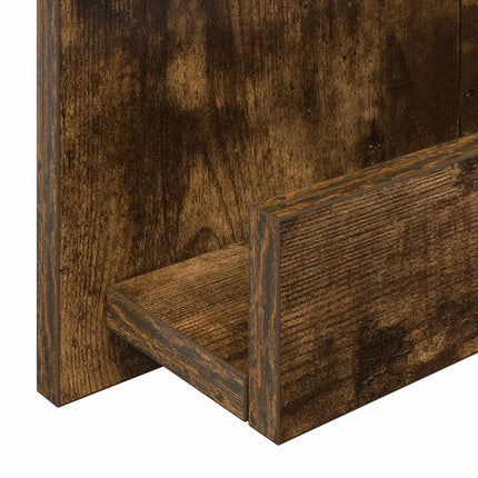 Tidningshylla Rökt ek 43 x 11 x 102 cm Konstruerat trä