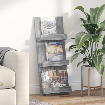 Tidningshylla Grå Sonoma 43 x 11 x 102 cm Konstruerat trä