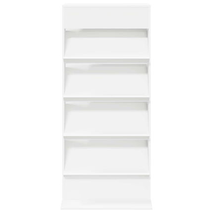 Tidningshylla Vit 70 x 41 x 156 cm Konstruerat trä