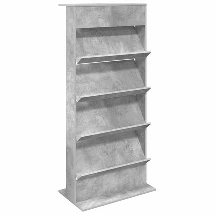 Tidningshylla Betonggrå 70 x 41 x 156 cm Konstruerat trä
