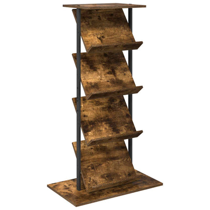 Tidningshylla Rökt ek 68 x 40 x 123.5 cm Konstruerat trä