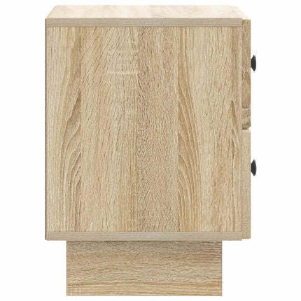 Nattduksbord med låda 2 pcs Sonoma-ek 43 x 34,5 x 47,5 cm
