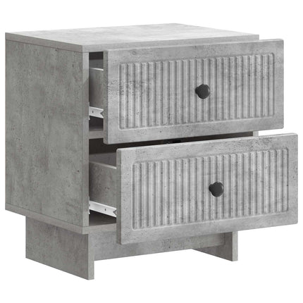 Nattduksbord Betonggrå 43 x 34,5 x 47,5 cm Konstruerat trä