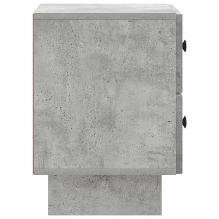 Nattduksbord Betonggrå 43 x 34,5 x 47,5 cm Konstruerat trä