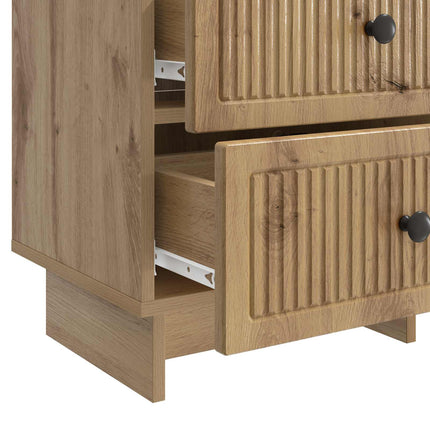 Nattduksbord med låda 2 pcs Artisan-ek 43 x 34,5 x 47,5 cm
