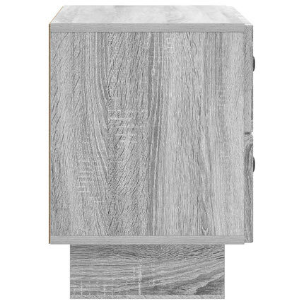 Nattduksbord Grå sonoma-ek 62 x 34,5 x 47,5 cm Konstruerat trä