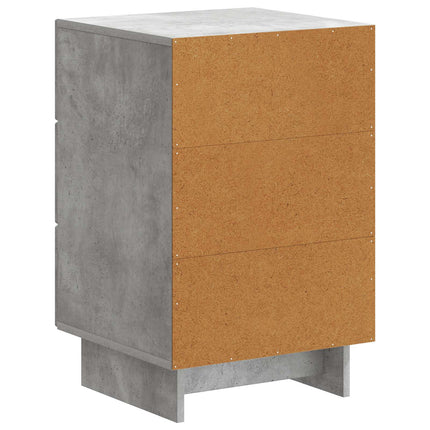 Nattduksbord Betonggrå 43 x 41 x 66,5 cm Konstruerat trä
