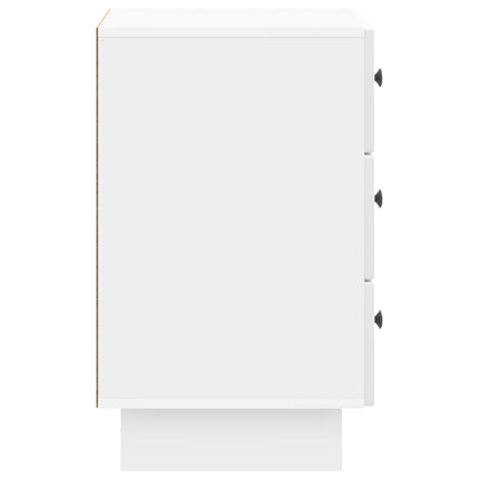 Nattduksbord Vit högglans 43 x 41 x 66,5 cm Konstruerat trä