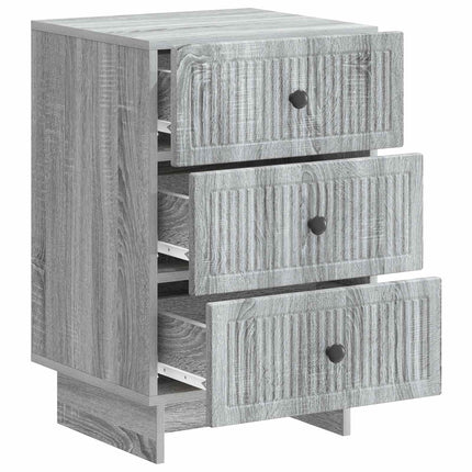 Nattduksbord Grå sonoma-ek 43 x 41 x 66,5 cm Konstruerat trä