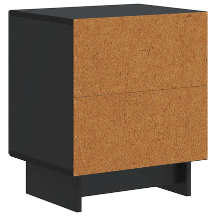Nattduksbord 2 pcs Svart 43 x 34,5 x 50 cm Konstruerat trä