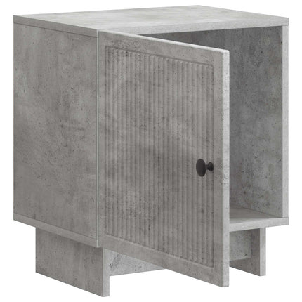 Nattduksbord Betonggrå 43 x 34,5 x 50 cm Konstruerat trä