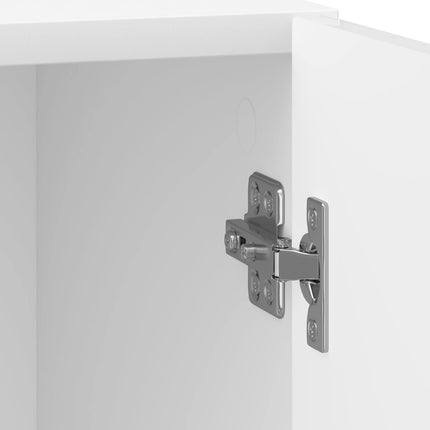 Nattduksbord 2 pcs Vit högglans 43 x 34,5 x 50 cm
