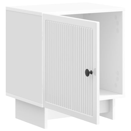Nattduksbord 2 pcs Vit högglans 43 x 34,5 x 50 cm