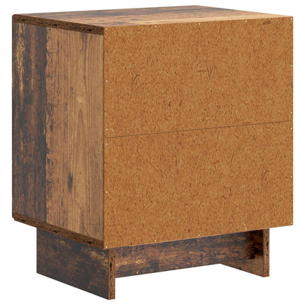 Nattduksbord 2 pcs Gammalt trä 43 x 34,5 x 50 cm