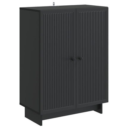 Sideboard Svart 66 x 34,5 x 90 cm Konstruerat trä