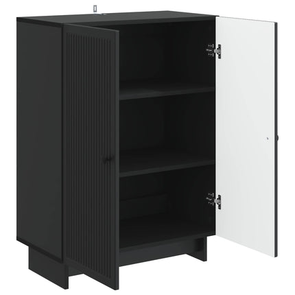 Sideboard Svart 66 x 34,5 x 90 cm Konstruerat trä
