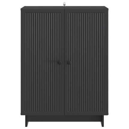 Sideboard Svart 66 x 34,5 x 90 cm Konstruerat trä