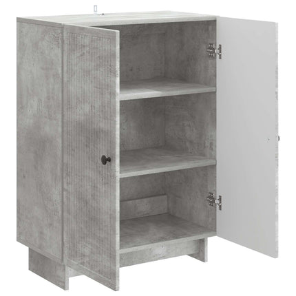 Sideboard Betonggrå 66 x 34,5 x 90 cm Konstruerat trä