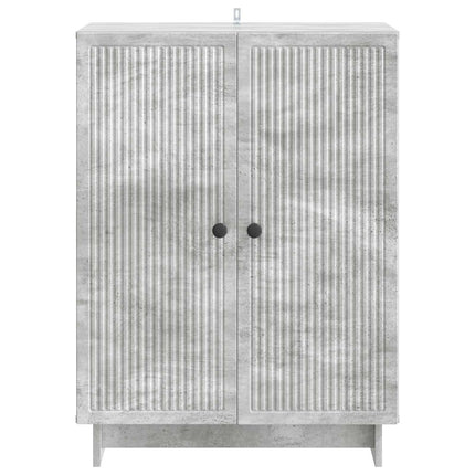 Sideboard Betonggrå 66 x 34,5 x 90 cm Konstruerat trä