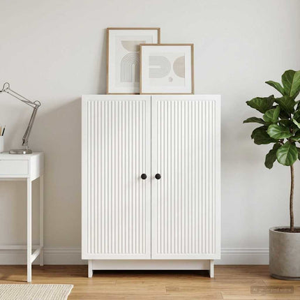Sideboard Vit högglans 66 x 34,5 x 90 cm Konstruerat trä