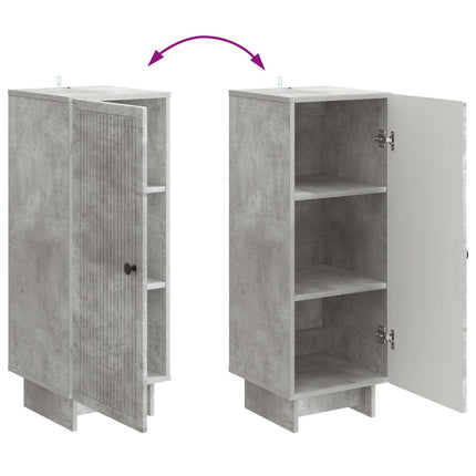 Sideboard Betonggrå 33 x 34,5 x 90 cm Konstruerat trä