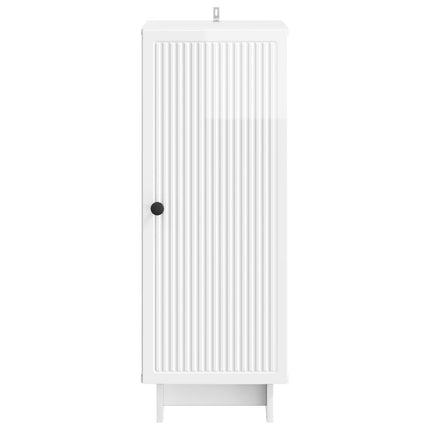 Sideboard Vit högglans 33 x 34,5 x 90 cm Konstruerat trä