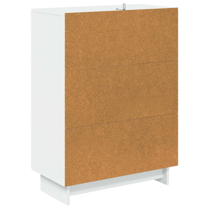 Lådans skåp Vit 66 x 34,5 x 90 cm Konstruerat trä