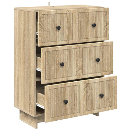 Lådans skåp Sonoma-ek 66 x 34,5 x 90 cm Konstruerat trä