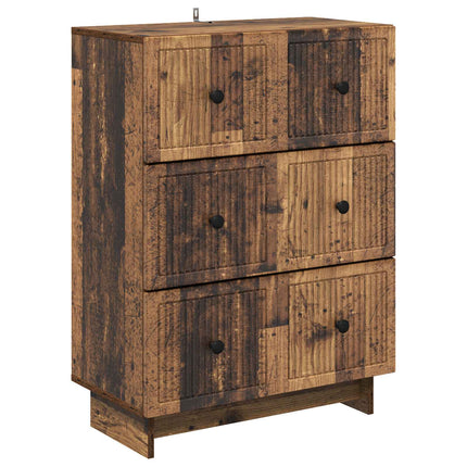 Lådans skåp Gammalt trä 66 x 34,5 x 90 cm Konstruerat trä