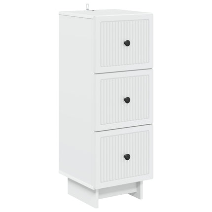 Lådans skåp Vit 33 x 34,5 x 90 cm Konstruerat trä