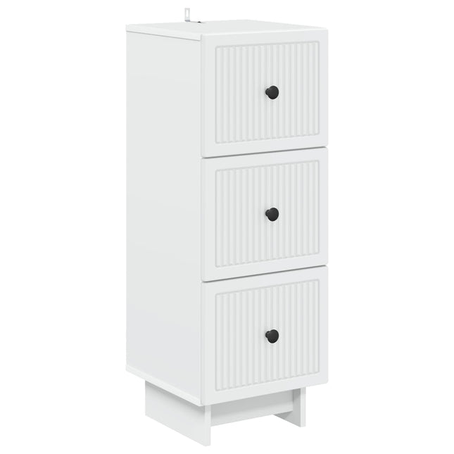 Lådans skåp Vit 33 x 34,5 x 90 cm Konstruerat trä