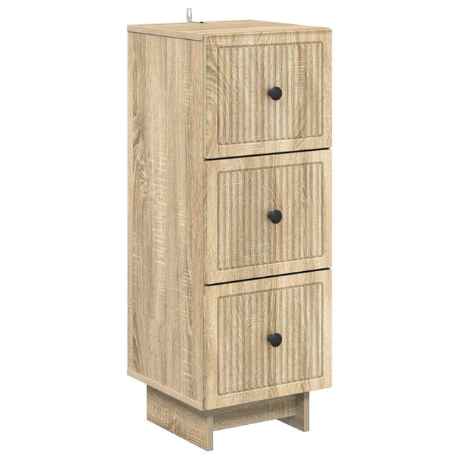 Lådans skåp Sonoma-ek 33 x 34,5 x 90 cm Konstruerat trä