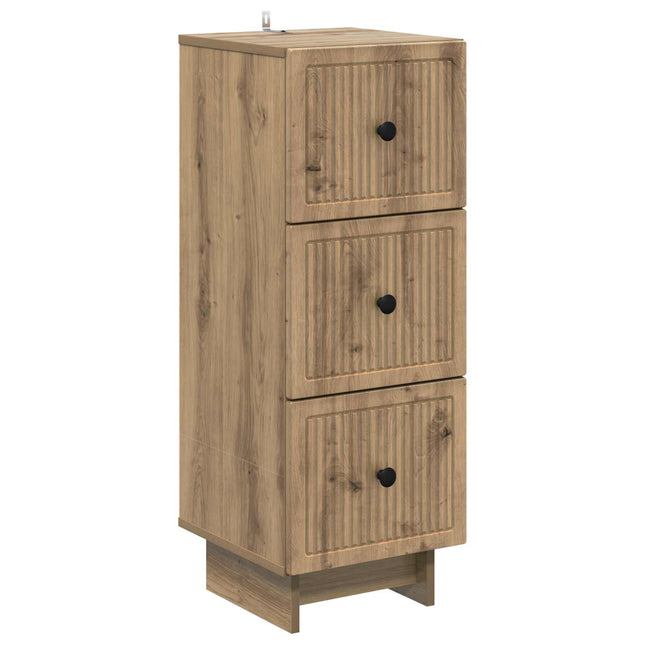 Lådans skåp 33 x 34,5 x 90 cm Konstruerat trä Artisan-ek