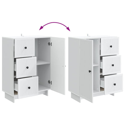 Sideboard Vit 66 x 34,5 x 90 cm Konstruerat trä