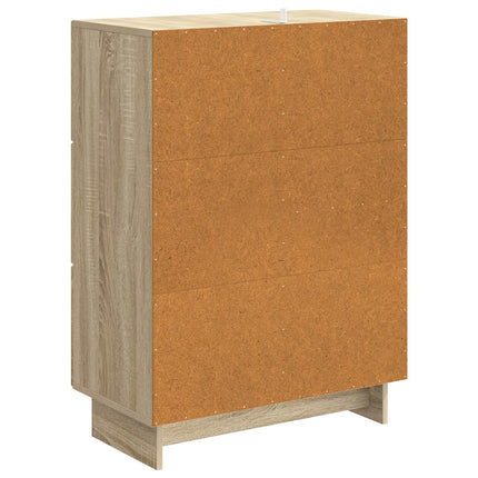 Sideboard med låda Sonoma-ek 66 x 34,5 x 90 cm Konstruerat trä