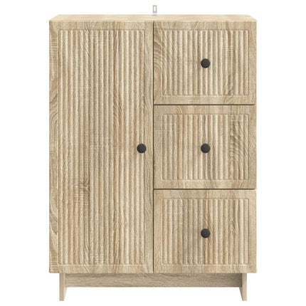Sideboard med låda Sonoma-ek 66 x 34,5 x 90 cm Konstruerat trä