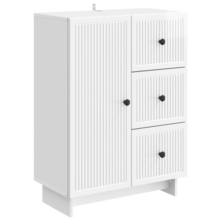 Sideboard Vit högglans 66 x 34,5 x 90 cm Konstruerat trä