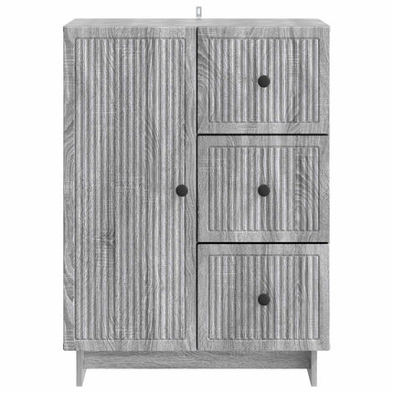 Sideboard Grå sonoma-ek 66 x 34,5 x 90 cm Konstruerat trä