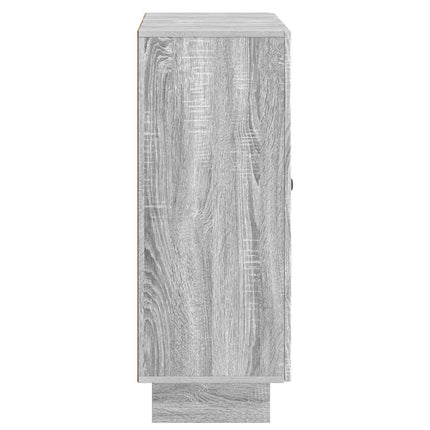 Sideboard Grå sonoma-ek 66 x 34,5 x 90 cm Konstruerat trä